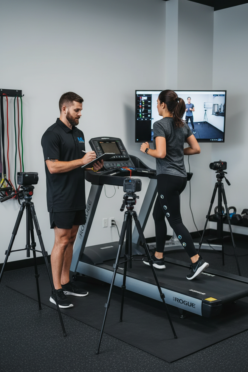 running gait analysis session